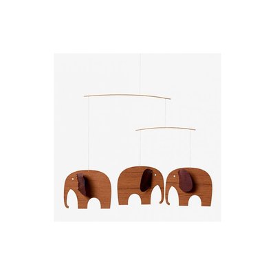 Flensted Mobiles 3 Bebes elephants en bois FLENSTED
