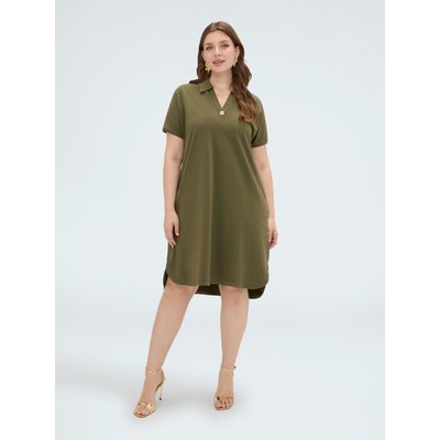 Robe avec col polo et bouton bijou FIORELLA RUBINO