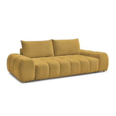 Canapé droit convertible 3 places en tissu chiné, EVEREST BOBOCHIC