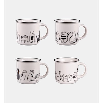 Coffret 4 Mugs - Friends - Modèles Variés TABLE PASSION