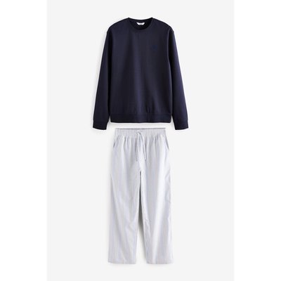 Pyjama sweat-shirt tissé, ensemble NEXT