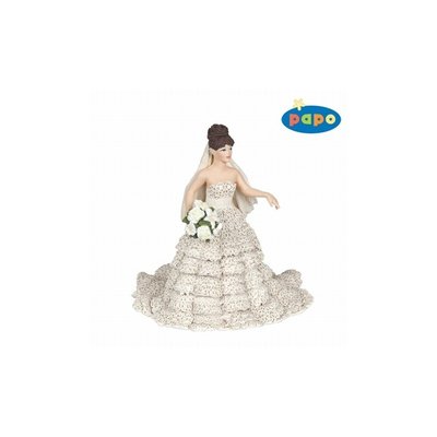 Figurine Mariée dentelle PAPO