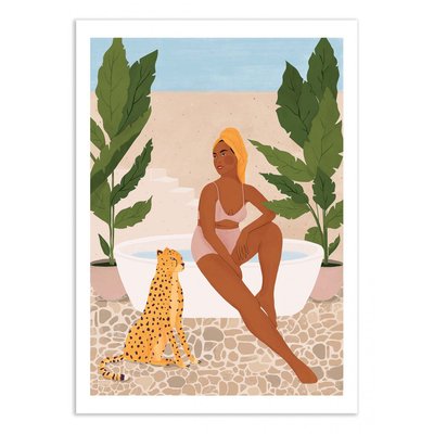 Affiche d’art et cadre noir 50 x 70 cm - Jelena - Maja Tomljanovic WALL EDITIONS