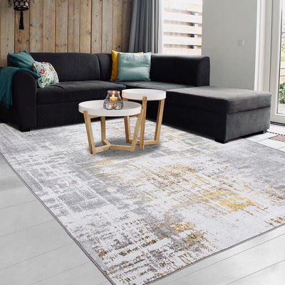 Tapis salon et chambre tissé motif abstrait JUNTO UN AMOUR DE TAPIS