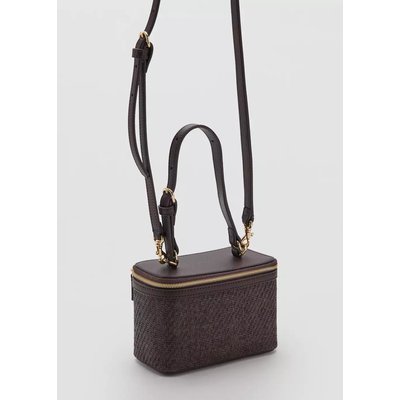Trousse de toilette fibres naturelles fermeture Éclair MANGO