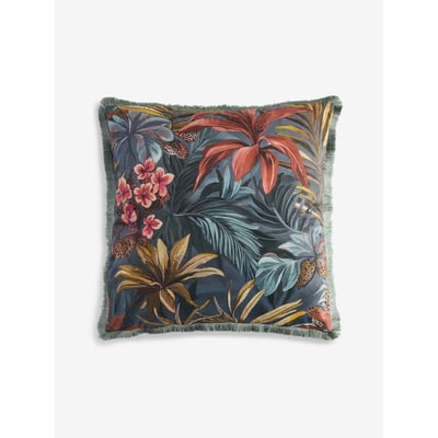 Coussin en velours à feuilles 50 x 50 cm NEXT