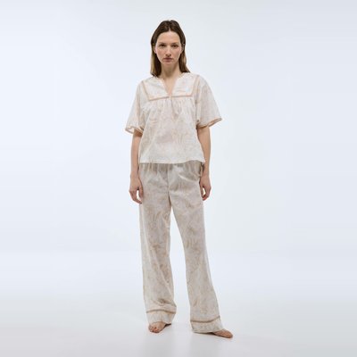 Pyjama à imprimé floral manches courtes en coton BIO MONOPRIX