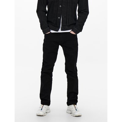 Weft Straight Stretch Jeans in Mid Rise ONLY & SONS