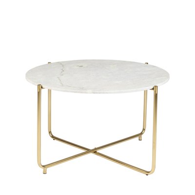 Table basse en marbre ø70cm - TIMPA DRAWER