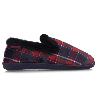 Chaussons Charentaises Détails imitation fourrure ISOTONER