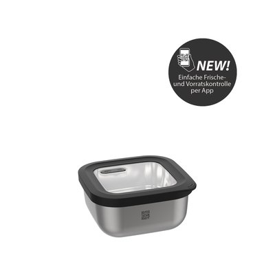 Boîte de conservation fraîcheur PROVIDO, carrée, 400 ml (Contrôle de la fraîcheur et des stocks via application) GEFU