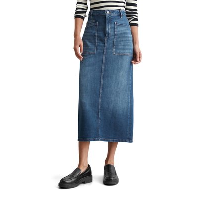 Jupe en jean regular en denim Cashmere Touch MARC O'POLO