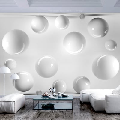 Papier peint intissé panoramique 3D et Perspective Balls EDEN