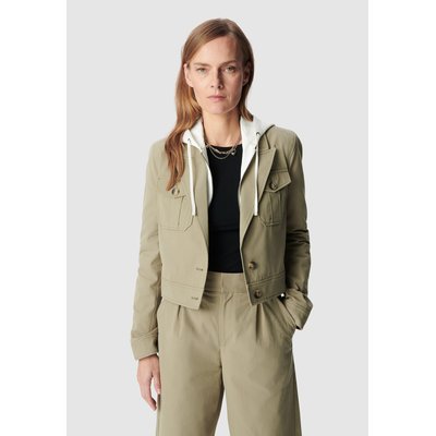 Veste capuche satinée amovible IKKS