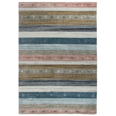 Tapis gabbeh Nebraska, tissé main en laine THEKO