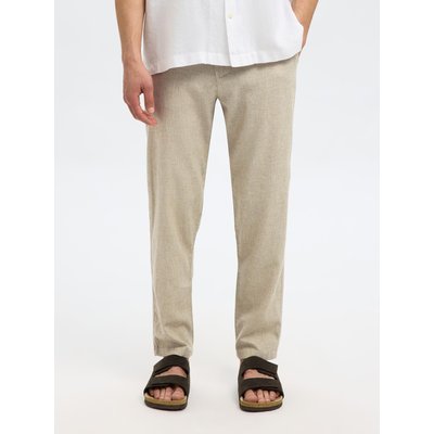 Coupe slim fuselée en lin mélangé Pantalon SELECTED HOMME