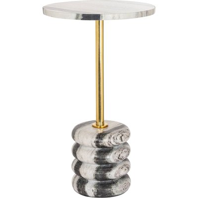 Table dappoint élégante en marbre et aluminium raffiné RECOLLECTION