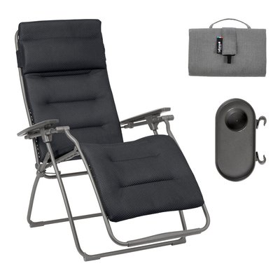 Ensemble fauteuil relax avec porte gobelet et housse - FUTURA LAFUMA MOBILIER