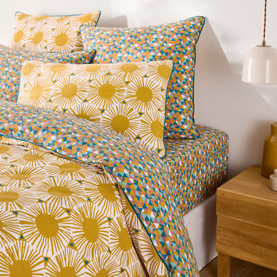 Jahia Geometric Cotton Duvet Cover LA REDOUTE INTERIEURS