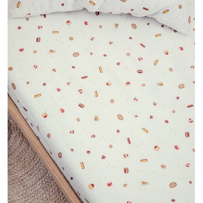 Drap housse lit bébé en coton bio, GOURMANDISES KADOLIS