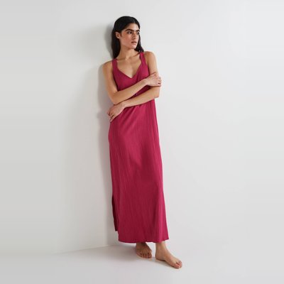 Chemise de nuit unie à bretelles MONOPRIX