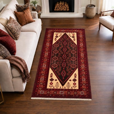 Tapis d'orient au motif oriental, noué à la main, BALUTSCH 6 UN AMOUR DE TAPIS