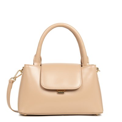 Sac cabas cuir à rabat et fermoir, S SUAVE EVENLY LANCASTER