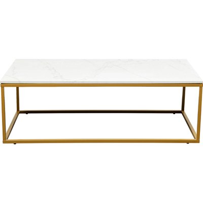 Table basse rectangulaire en marbre minéral, KEY WEST KARE DESIGN