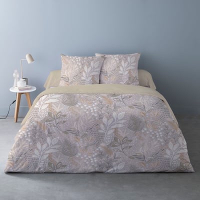 Housse de couette 240x220 SALVIA + 2 taies Percale de coton DECORATIE