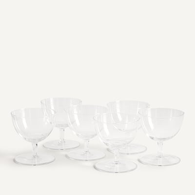 Lot de 6 verres à vin, hauteur 11 cm, JOHA AM.PM
