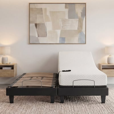 Ensemble Matelas Mémoire de forme ABSOLU avec sommier AMIRAL BELLECOUR