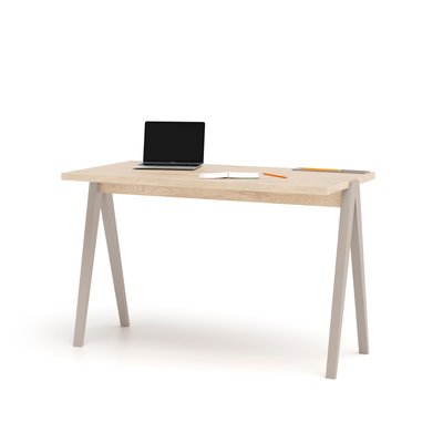 Bureau en mélamine et hêtre cérusée, Colmar XL HERDASA