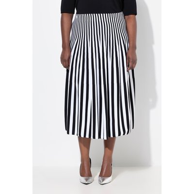 Jupe midi en maille, rayures ULLA POPKEN