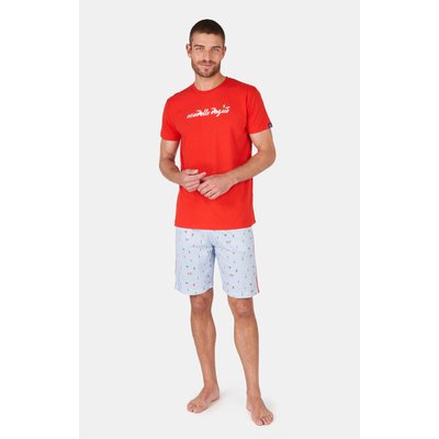 Pyjashort en coton imprimé Nouvelle Vague ARTHUR