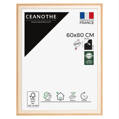 Cadre Photo 60x80 Cm Noir Résine Recyclée PALMA CEANOTHE