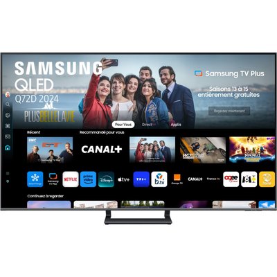 TV QLED TQ75Q72D 4K UHD AI Smart TV 2024 SAMSUNG