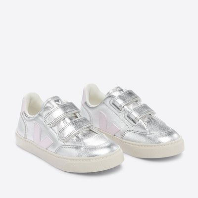 Kids' Small V-12 Trainers in Leather VEJA