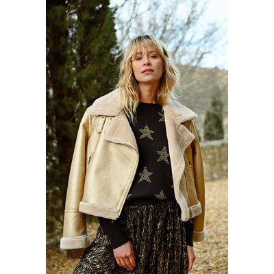 Blouson femme doré hotsell