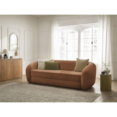Canapé droit convertible 3 places en tissu texturé, NEYO BOBOCHIC