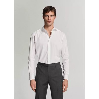 Chemise costume slim-fit popeline coton MANGO MAN