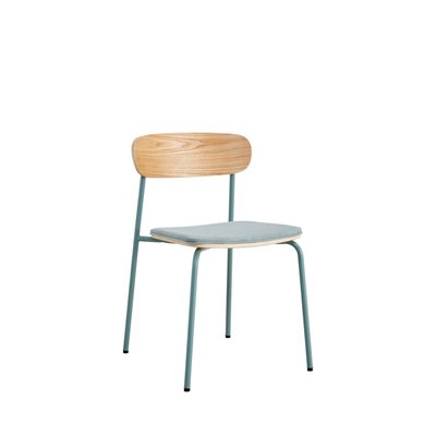 Lot de 2 chaises en tissu et métal - Arno DRAWER