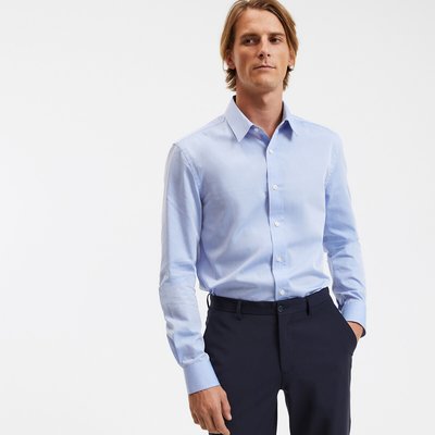 Chemise slim en coton, Signature LA REDOUTE COLLECTIONS
