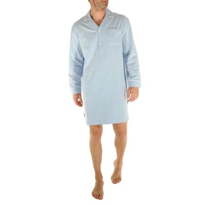 Liquette Christian Cane coton avec manches longues et col cubain  ciel - Taille XL CHRISTIAN CANE