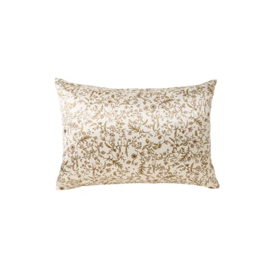 Taie d'oreiller rectangulaire soie de mûrier BEAUTÉ CARRE BLANC