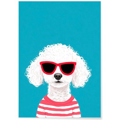 Affiche Chien stylé L'AFFICHERIE