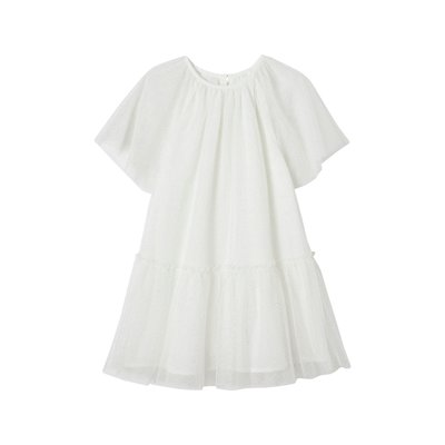 Robe cérémonie en tulle à paillettes manches papillon VERTBAUDET