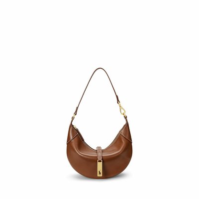 Borsa mezzaluna in pelle POLO RALPH LAUREN