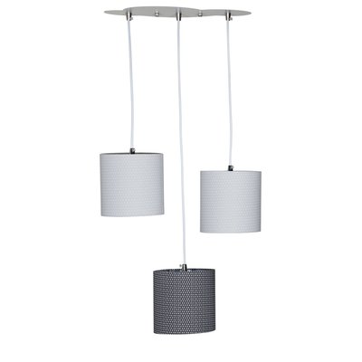 Suspension Lumineuse Trio Plafonnier en coton SAUTHON