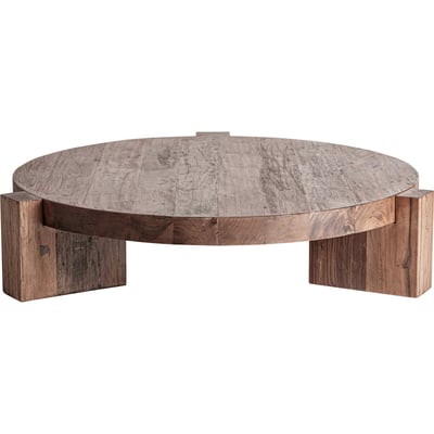 Table basse brutalist en bois de sal massif RECOLLECTION