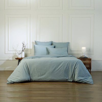 Parure + taies 65x65 coton lavé LUNA FEBRONIE